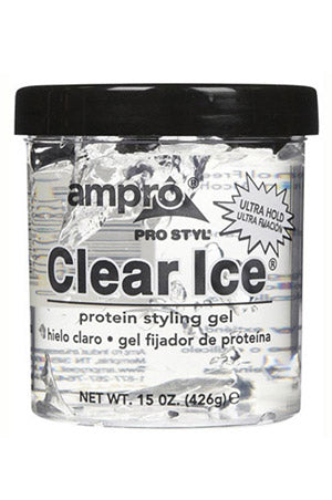 AMPRO Pro Clear Ice Protein Styling Gel Ultra Hold(15oz) Sareya Beauty Supply Beauty Supply Store near Me_ Beauty Supply Store in Calgary